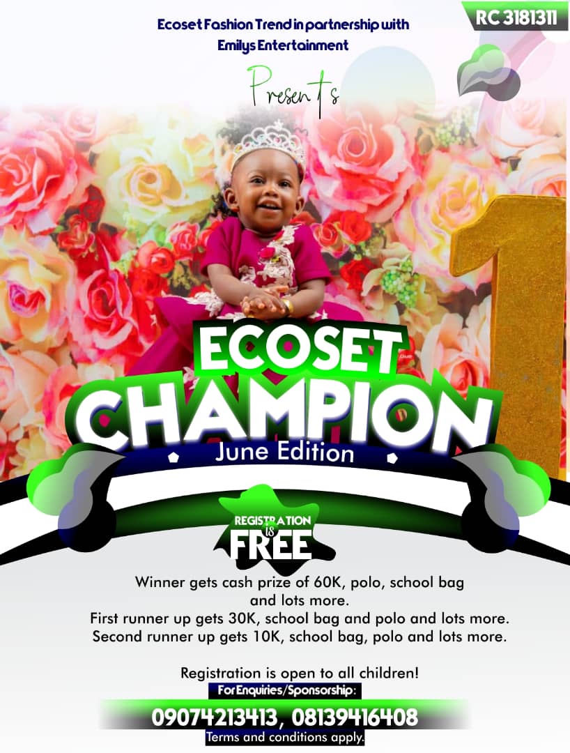 ECOSET CAMPIONS OF JUNE Voting Contest @ Fetem.com.ng