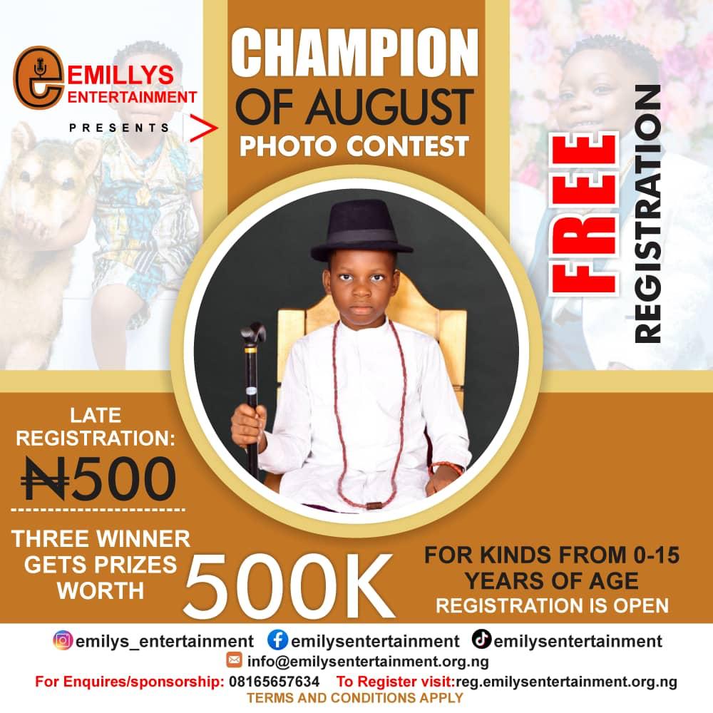 CHAMPION OF AUGUST 2022 Voting Contest @ Fetem.com.ng