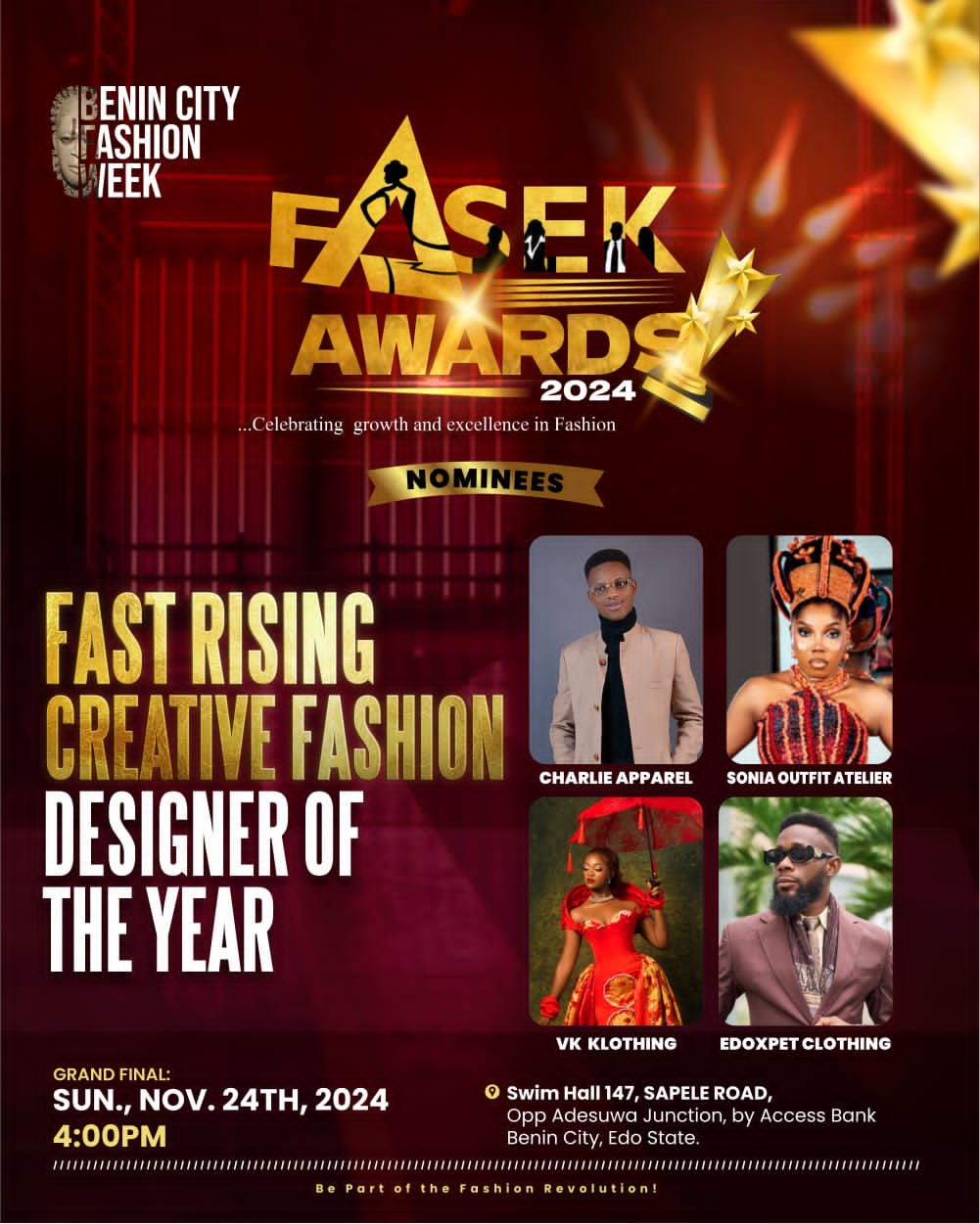 Fast rising creative fashion designer of the year Contest @ Fetem.com.ng