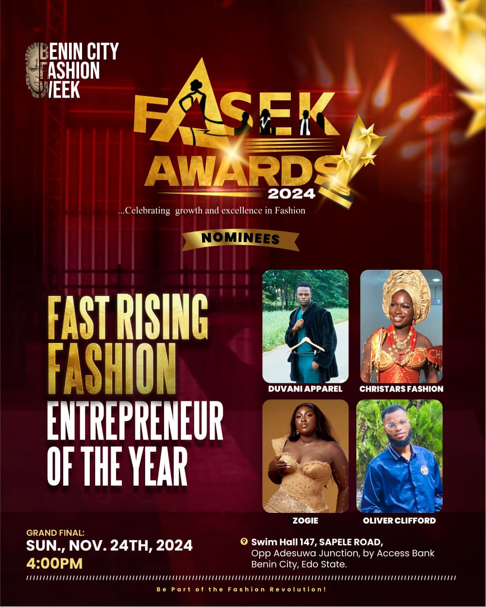 Fast rising fashion enterpreneur of the year Contest @ Fetem.com.ng