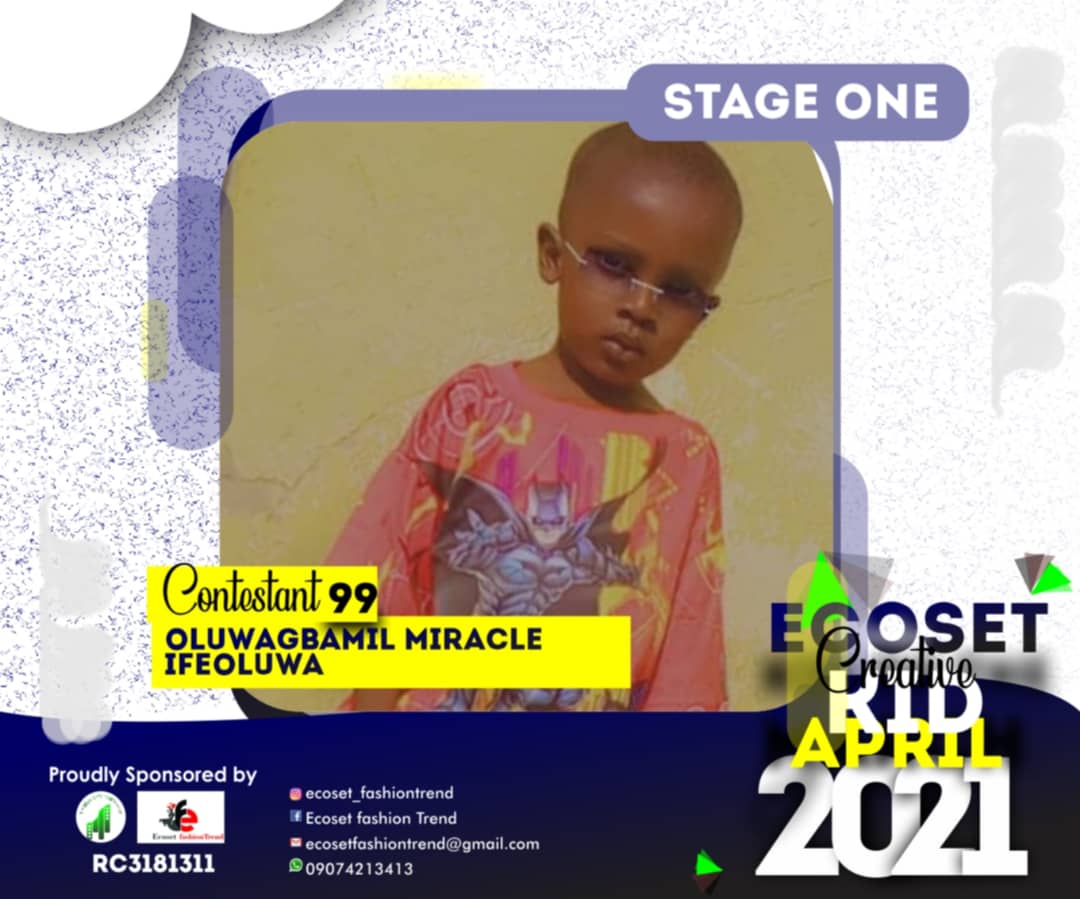 Vote OLUWAGBAMIL	MIRACLE IFEOLUWA in CHAMPIONS KIDS OF APRIL PHOTO CONTEST 1 Voting Contest @ Fetem.com.ng