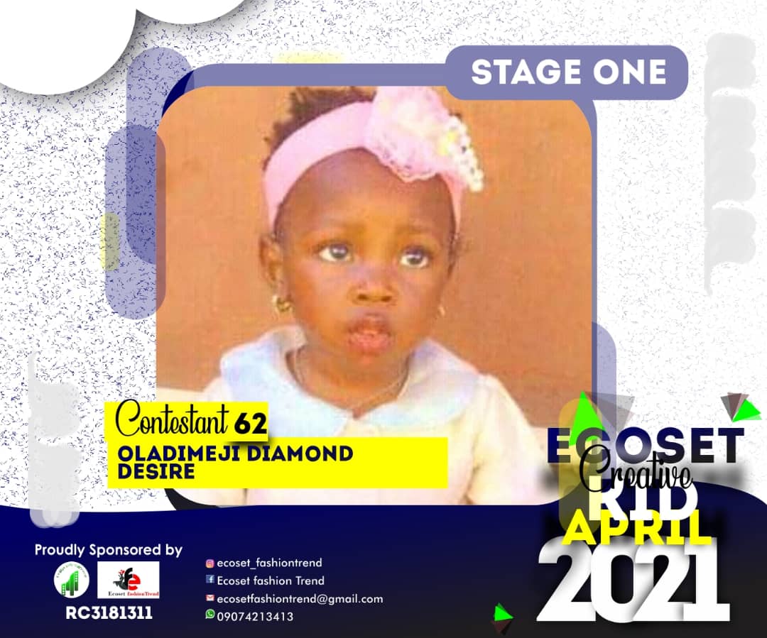 Vote OLADIMEJI	DIAMOND DESIRE in CHAMPIONS KIDS OF APRIL PHOTO CONTEST 1 Voting Contest @ Fetem.com.ng