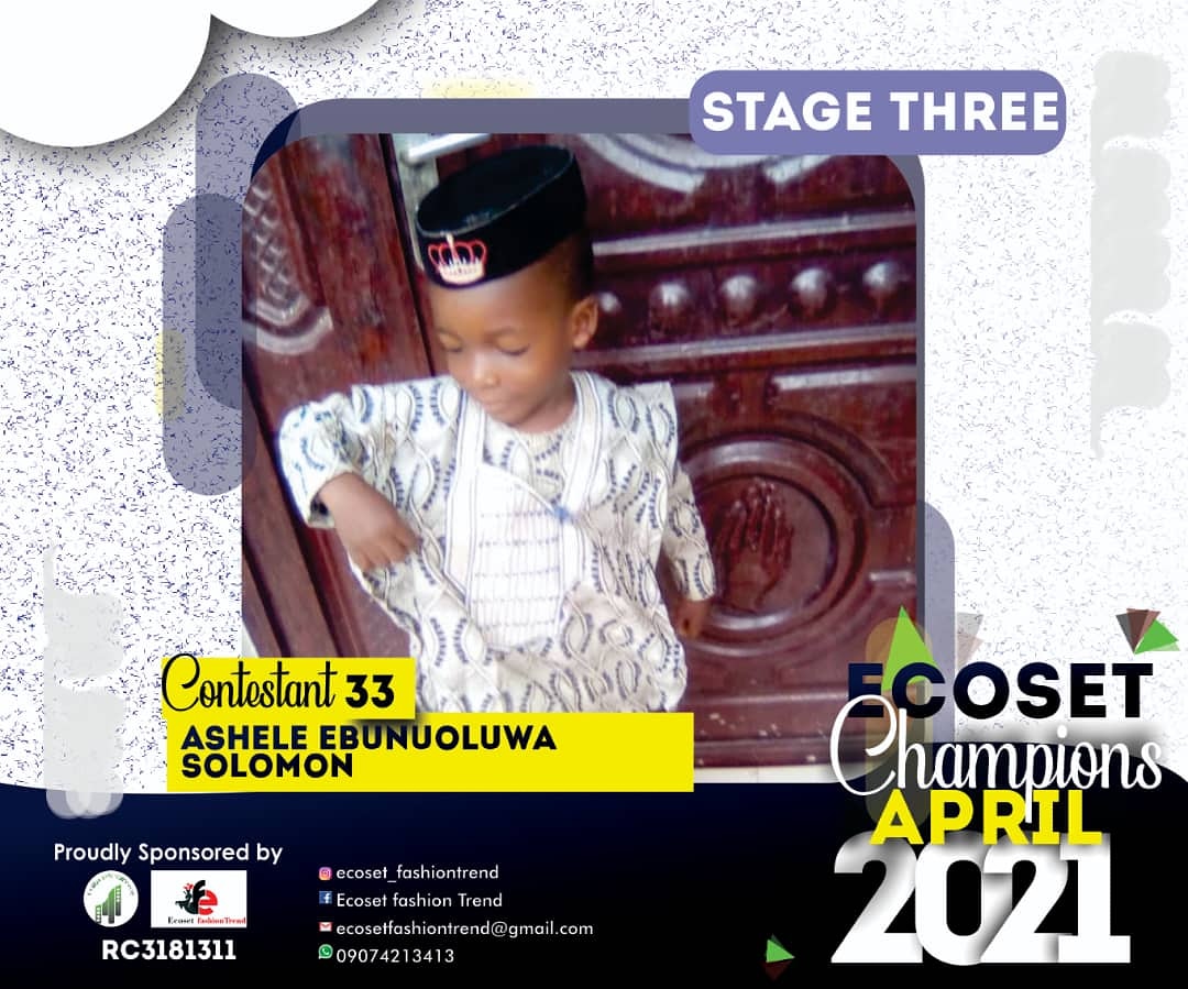 Vote SOLOMON	ASHELE EBUNOWALUWA in CHAMPIONS KIDS OF APRIL PHOTO CONTEST 1 Voting Contest @ Fetem.com.ng