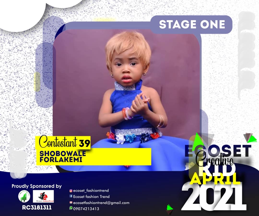 Vote SHOBOWALE FORLAKEMI in CHAMPIONS KIDS OF APRIL PHOTO CONTEST 1 Voting Contest @ Fetem.com.ng