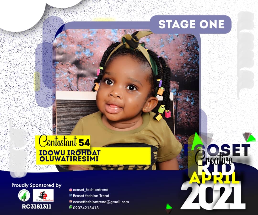 Vote IDOWU	IROHDAT OLUWATIRESIMI in CHAMPIONS KIDS OF APRIL PHOTO CONTEST 1 Voting Contest @ Fetem.com.ng