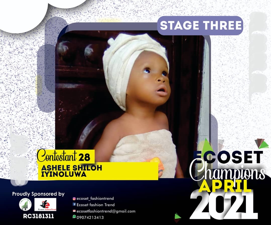 Vote ASHELE	SHILOH IYINOLUWA in CHAMPIONS KIDS OF APRIL PHOTO CONTEST 1 Voting Contest @ Fetem.com.ng