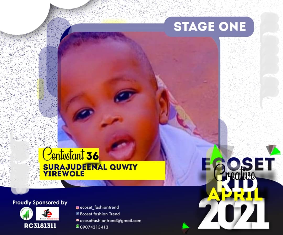 Vote SURAJUDEEN	AL QUWIYY IREWOLE in CHAMPIONS KIDS OF APRIL PHOTO CONTEST 1 Voting Contest @ Fetem.com.ng