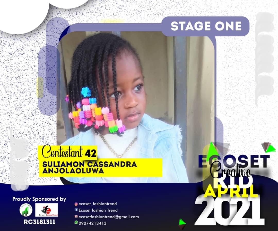 Vote SULIAMON	CASSANDRA ANJOLAOLUWA in CHAMPIONS KIDS OF APRIL PHOTO CONTEST 1 Voting Contest @ Fetem.com.ng