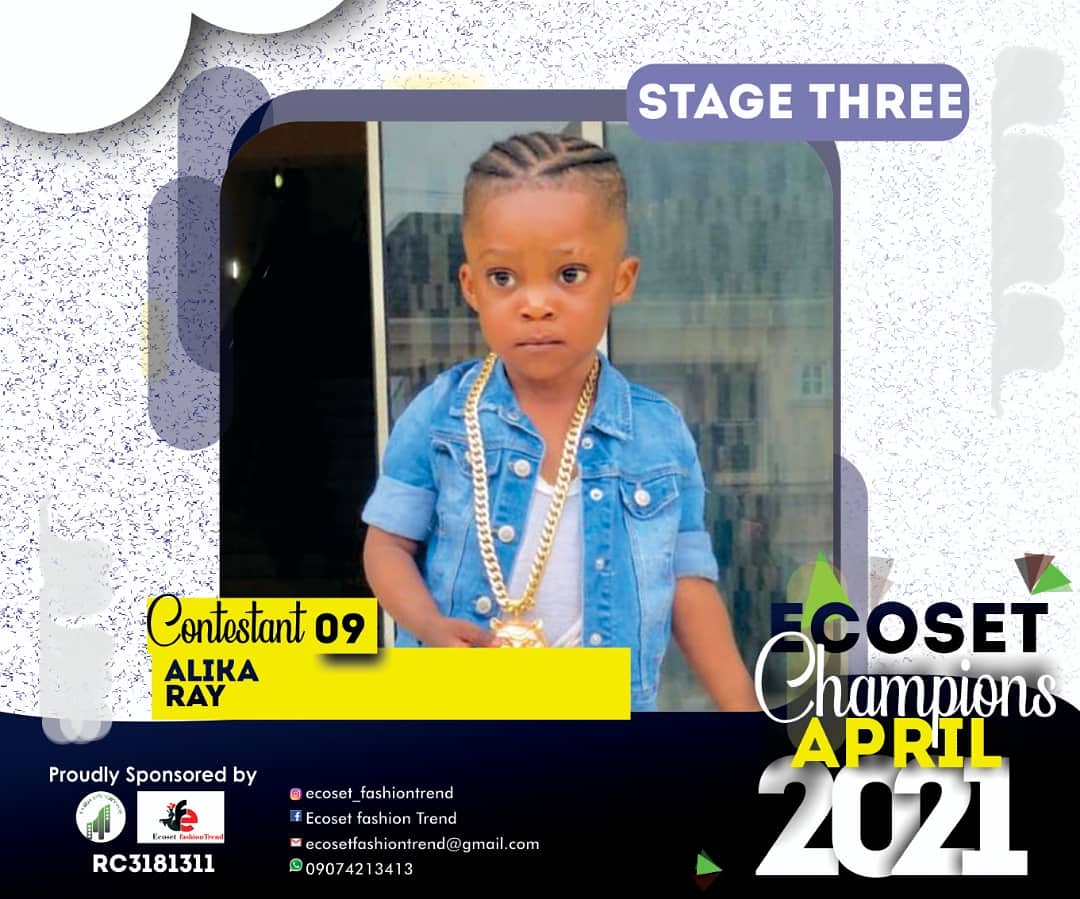 Vote ALIKA	RAY OSELUMHESE in CHAMPIONS KIDS OF APRIL PHOTO CONTEST 1 Voting Contest @ Fetem.com.ng