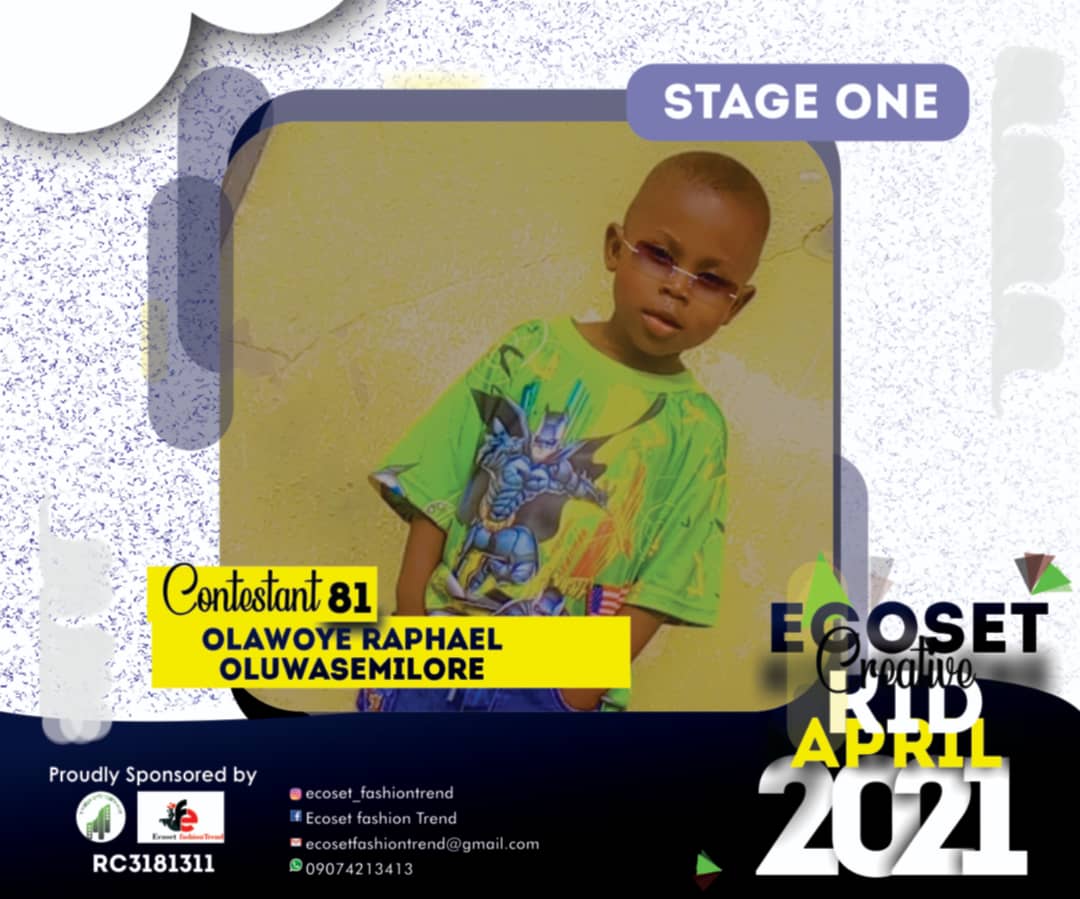 Vote OLAWOYE	RAPHAEL OLUWASEMILORE in CHAMPIONS KIDS OF APRIL PHOTO CONTEST 1 Voting Contest @ Fetem.com.ng