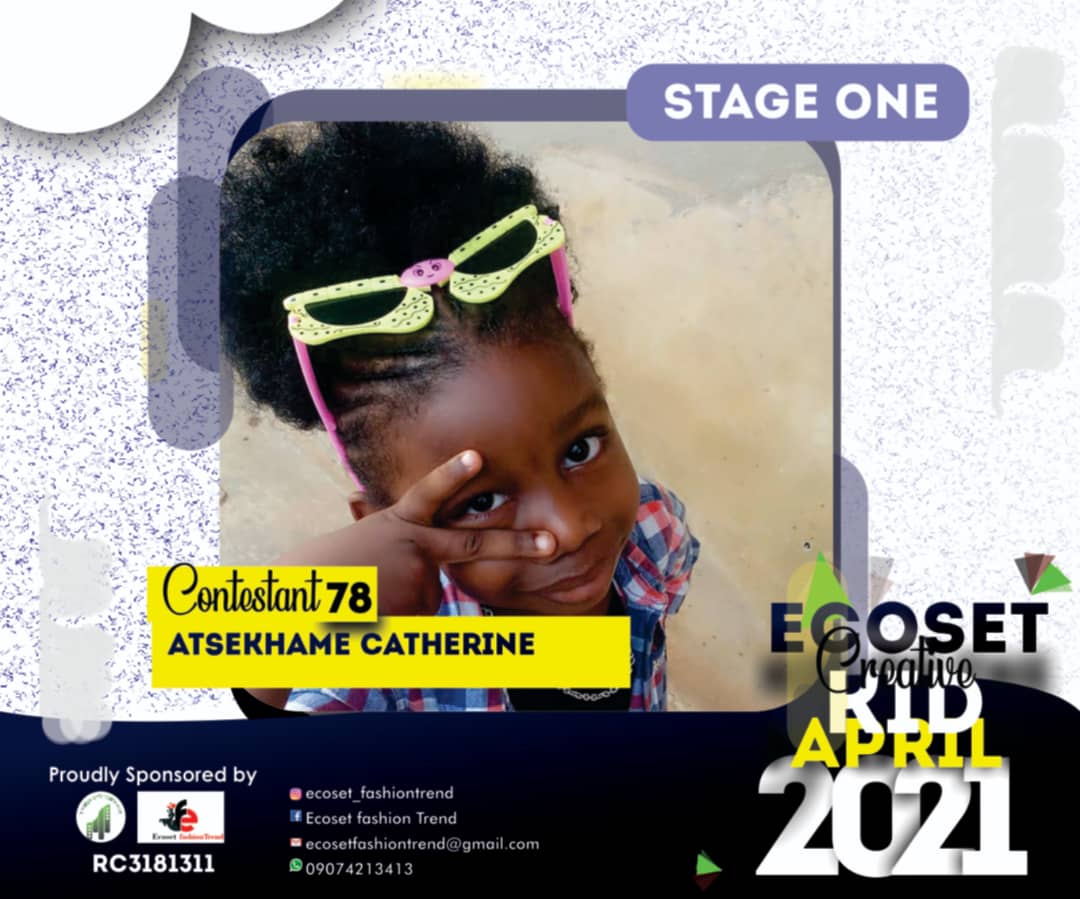 Vote ATSEKHAME CATHERINE in CHAMPIONS KIDS OF APRIL PHOTO CONTEST 1 Voting Contest @ Fetem.com.ng