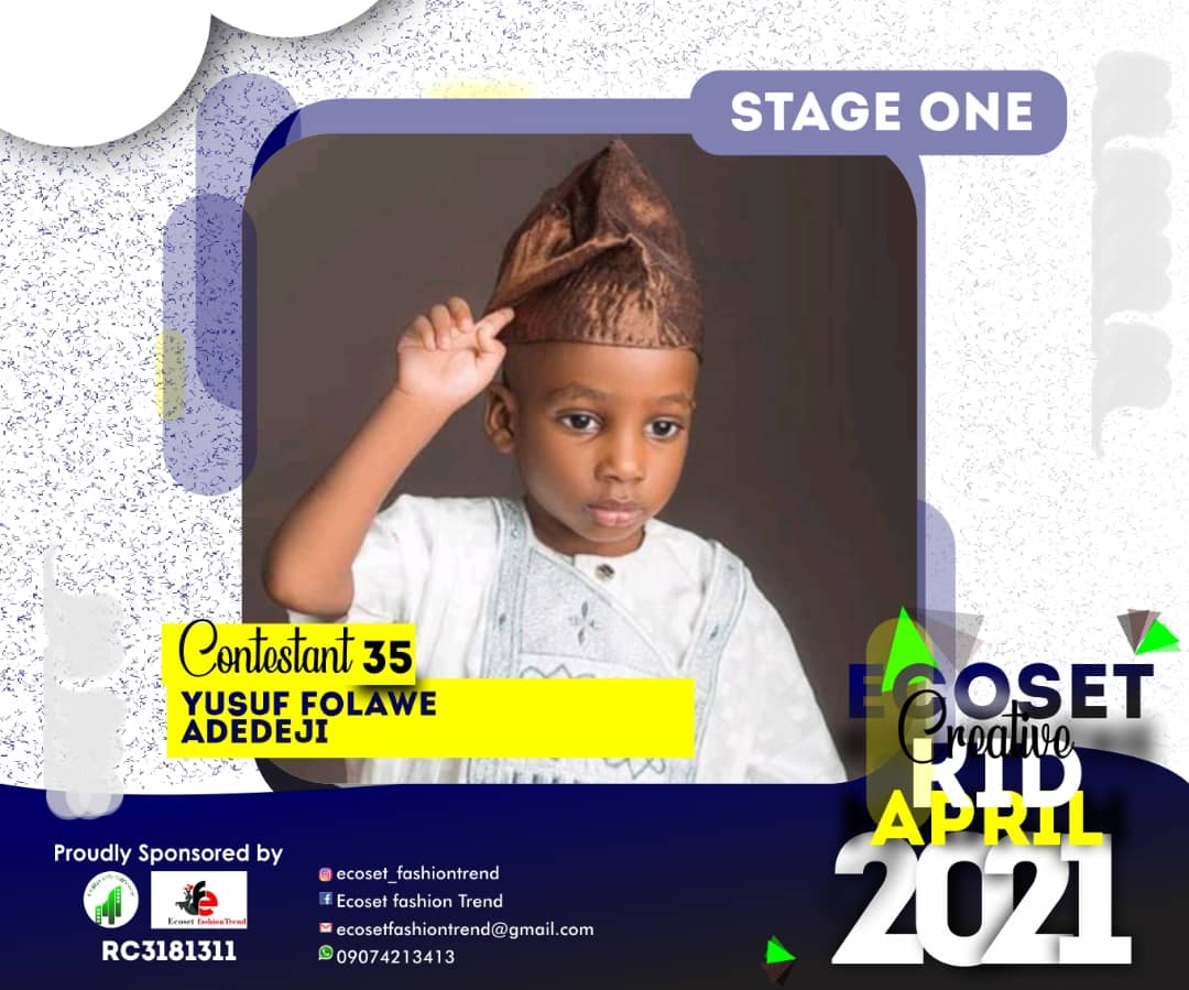 Vote YUSUF	FOLAWE ADEDEJI in CHAMPIONS KIDS OF APRIL PHOTO CONTEST 1 Voting Contest @ Fetem.com.ng