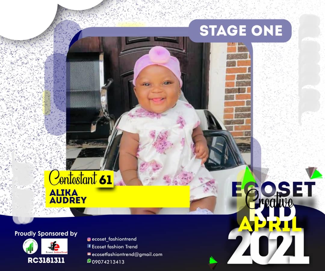 Vote ALIKA AUDREY in CHAMPIONS KIDS OF APRIL PHOTO CONTEST 1 Voting Contest @ Fetem.com.ng