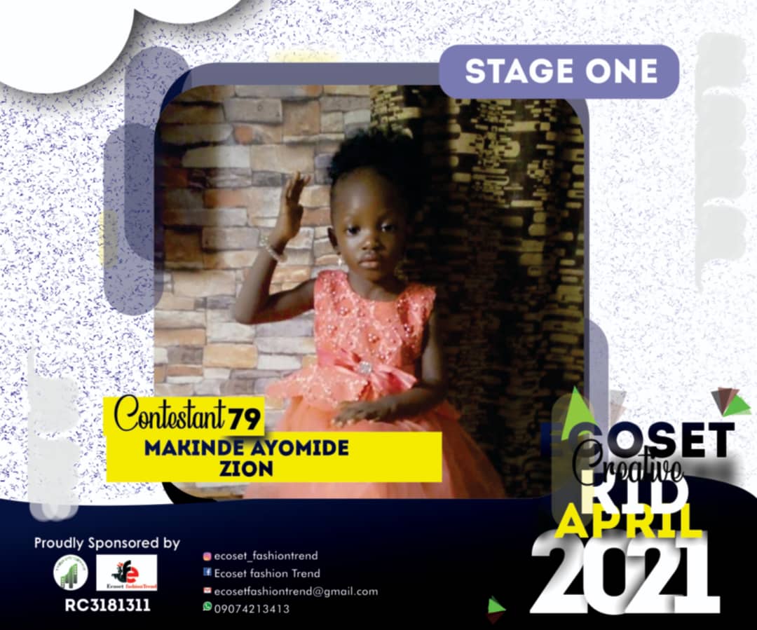 Vote MAKINDE	AYOMIDE ZION in CHAMPIONS KIDS OF APRIL PHOTO CONTEST 1 Voting Contest @ Fetem.com.ng