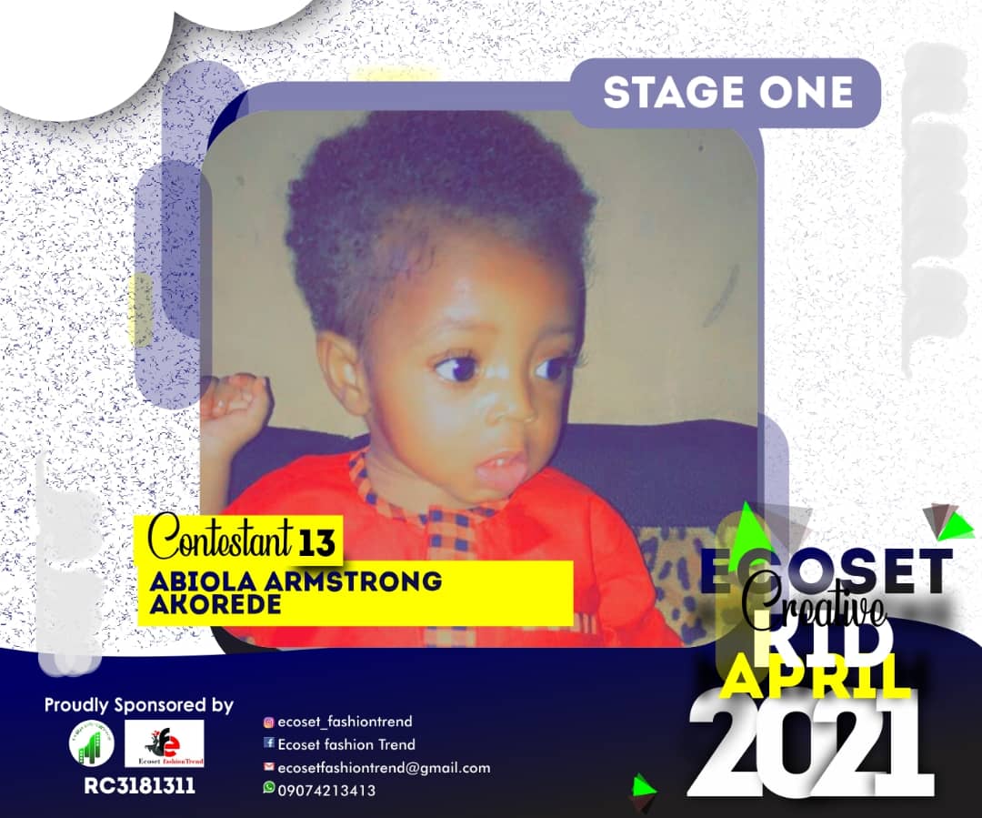 Vote ABIOLA	ARMSTRONG AKOREDE in CHAMPIONS KIDS OF APRIL PHOTO CONTEST 1 Voting Contest @ Fetem.com.ng