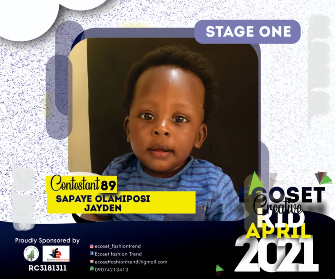 Vote SAPAYE	OLAMIPOSI JAYDEN in CHAMPIONS KIDS OF APRIL PHOTO CONTEST 1 Voting Contest @ Fetem.com.ng