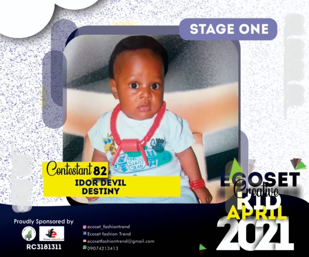 Vote IDOR	DEVIL DESTINY in CHAMPIONS KIDS OF APRIL PHOTO CONTEST 1 Voting Contest @ Fetem.com.ng