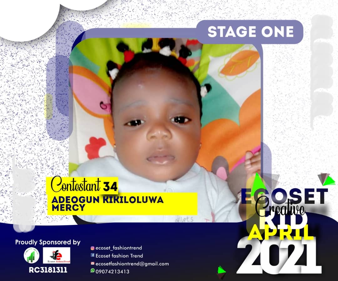 Vote ADEOGUN	KIKILOLUWA MERCY in CHAMPIONS KIDS OF APRIL PHOTO CONTEST 1 Voting Contest @ Fetem.com.ng