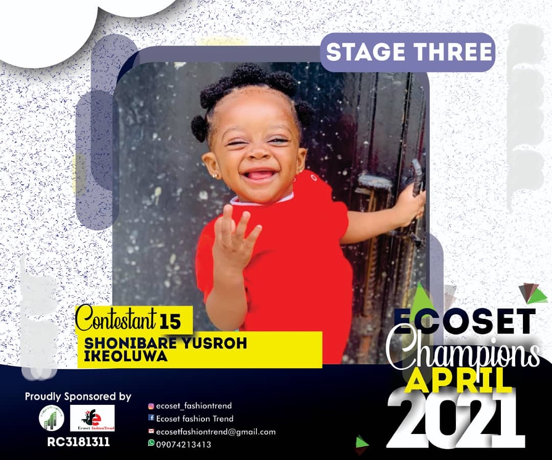 Vote YUSROH	IKEOLUWA SHONIBARE in CHAMPIONS KIDS OF APRIL PHOTO CONTEST 1 Voting Contest @ Fetem.com.ng