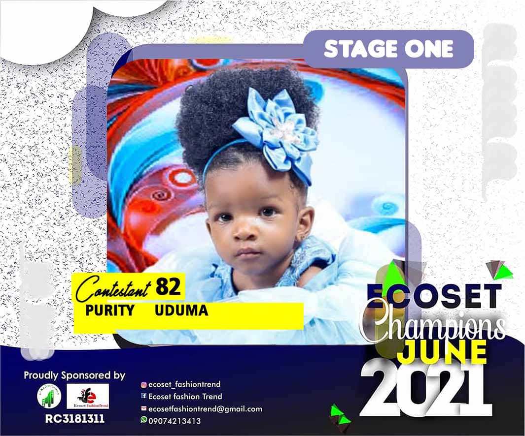 Vote PURITY UDUMA in ECOSET CAMPIONS OF JUNE Voting Contest @ Fetem.com.ng