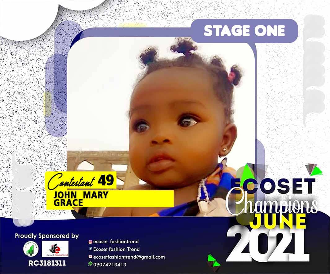 Vote JOHN	MARY GRACE in ECOSET CAMPIONS OF JUNE Voting Contest @ Fetem.com.ng