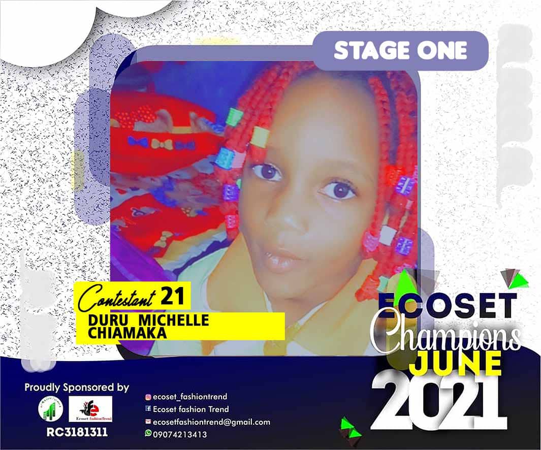 Vote DURU	MICHELLE CHIAMAKA in ECOSET CAMPIONS OF JUNE Voting Contest @ Fetem.com.ng