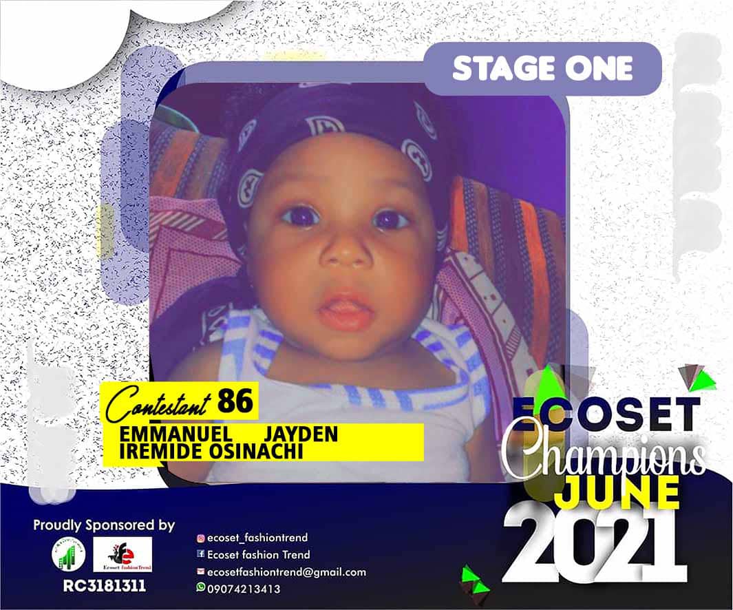 Vote EMMANUEL	JAYDEN IREMIDE, OSINACHI in ECOSET CAMPIONS OF JUNE Voting Contest @ Fetem.com.ng