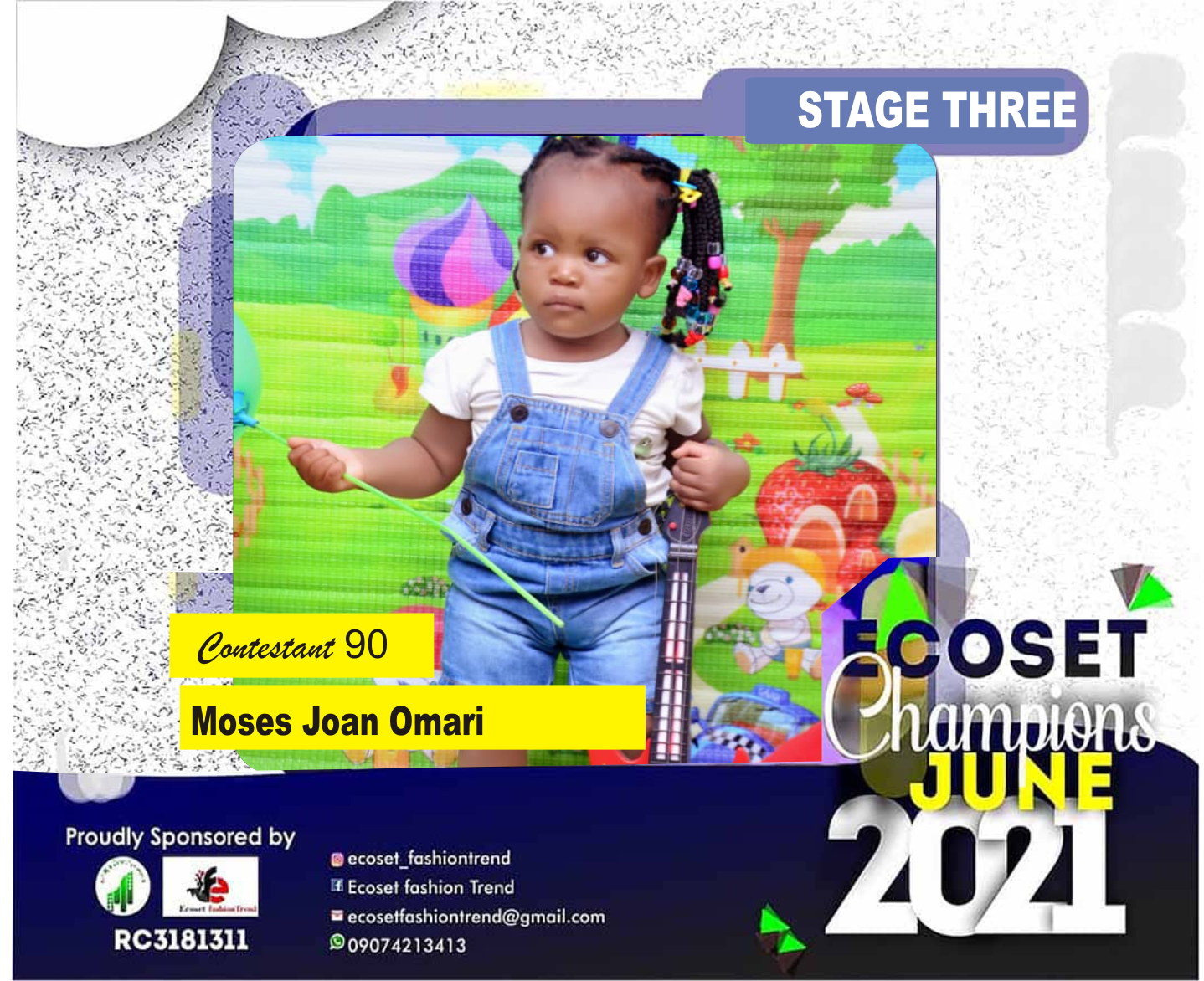 Vote MOSES	JOAN OMARI in ECOSET CAMPIONS OF JUNE Voting Contest @ Fetem.com.ng