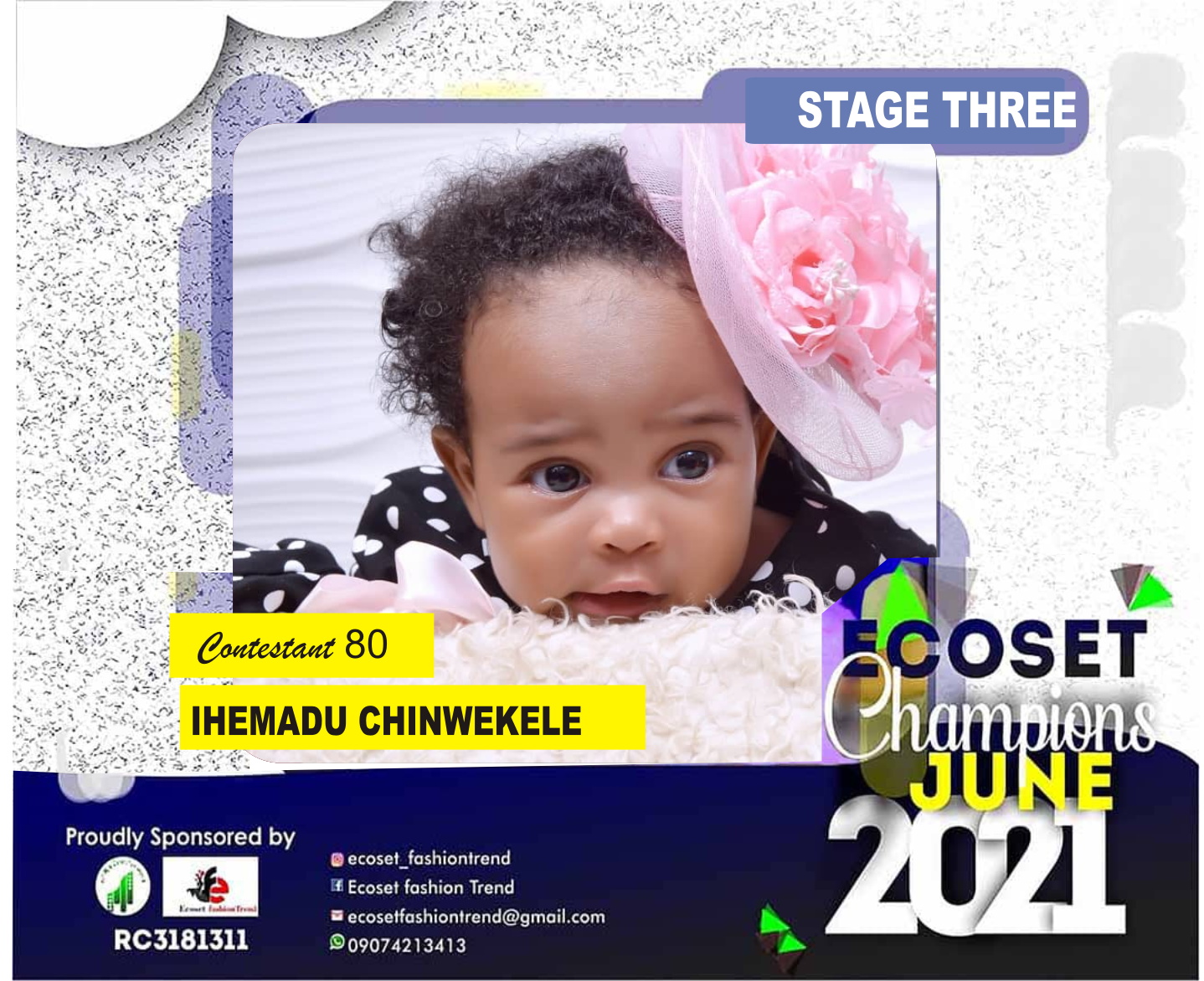 Vote IHEMADU CHINWEKELE in ECOSET CAMPIONS OF JUNE Voting Contest @ Fetem.com.ng