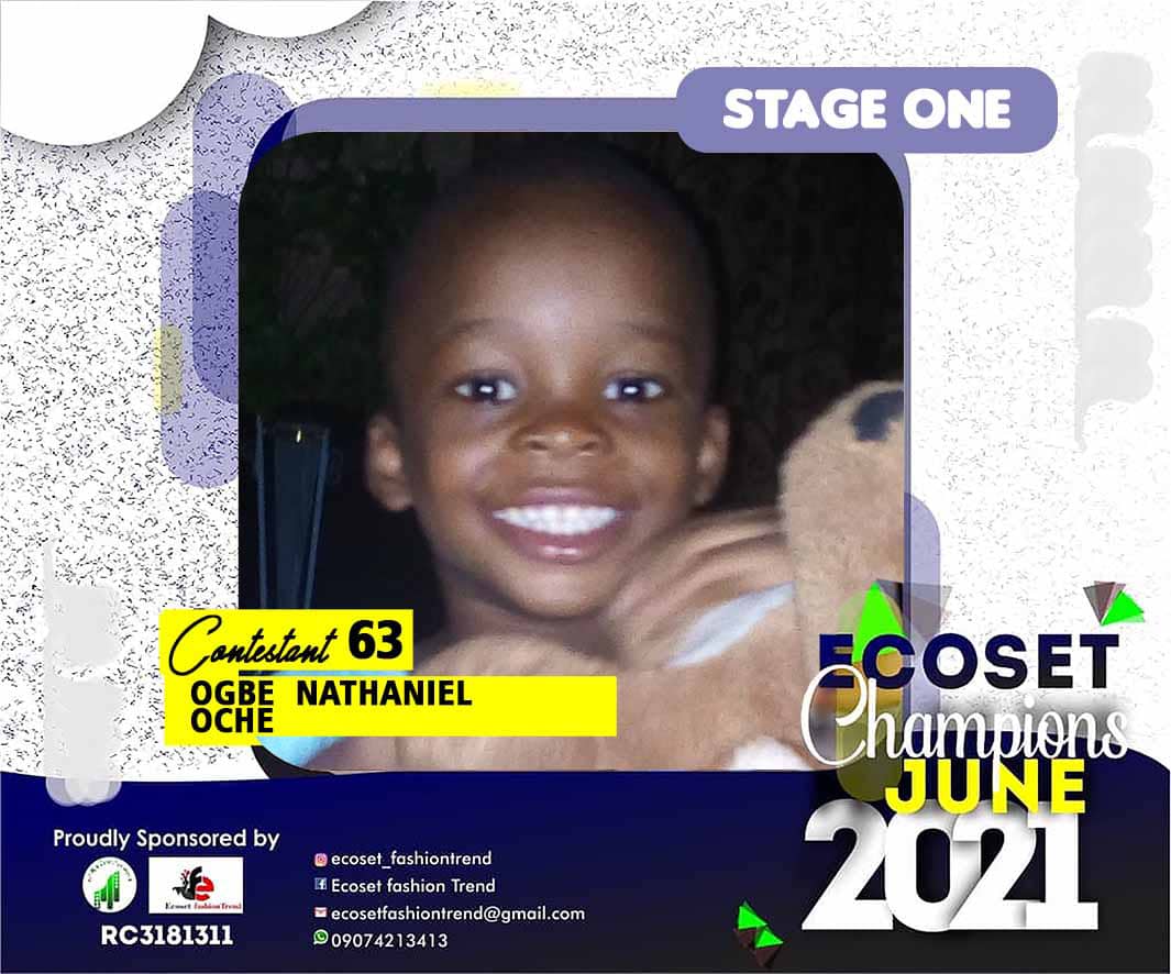 Vote OGBE	NATHANIEL OCHE in ECOSET CAMPIONS OF JUNE Voting Contest @ Fetem.com.ng