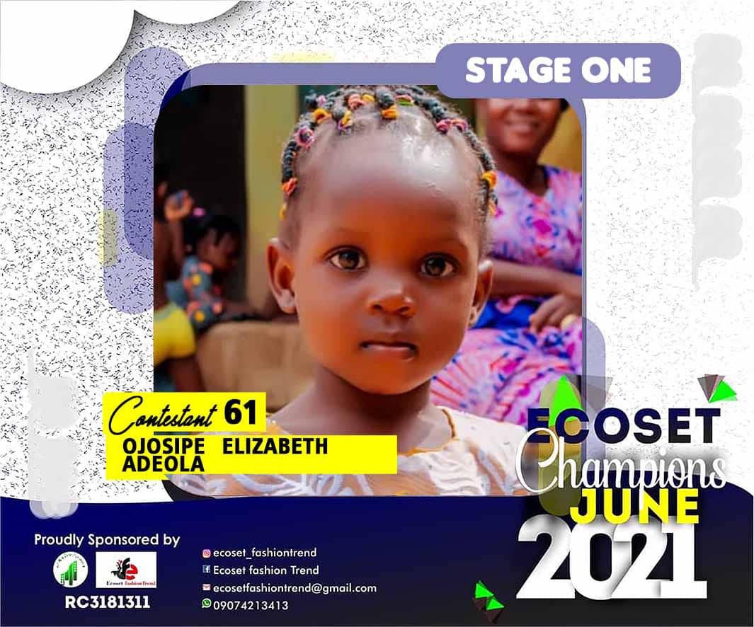 Vote OJOSIPE	ELIZABETH ADEOLA in ECOSET CAMPIONS OF JUNE Voting Contest @ Fetem.com.ng