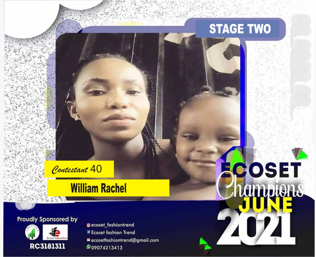 Vote WILLIAM RACHEL in ECOSET CAMPIONS OF JUNE Voting Contest @ Fetem.com.ng