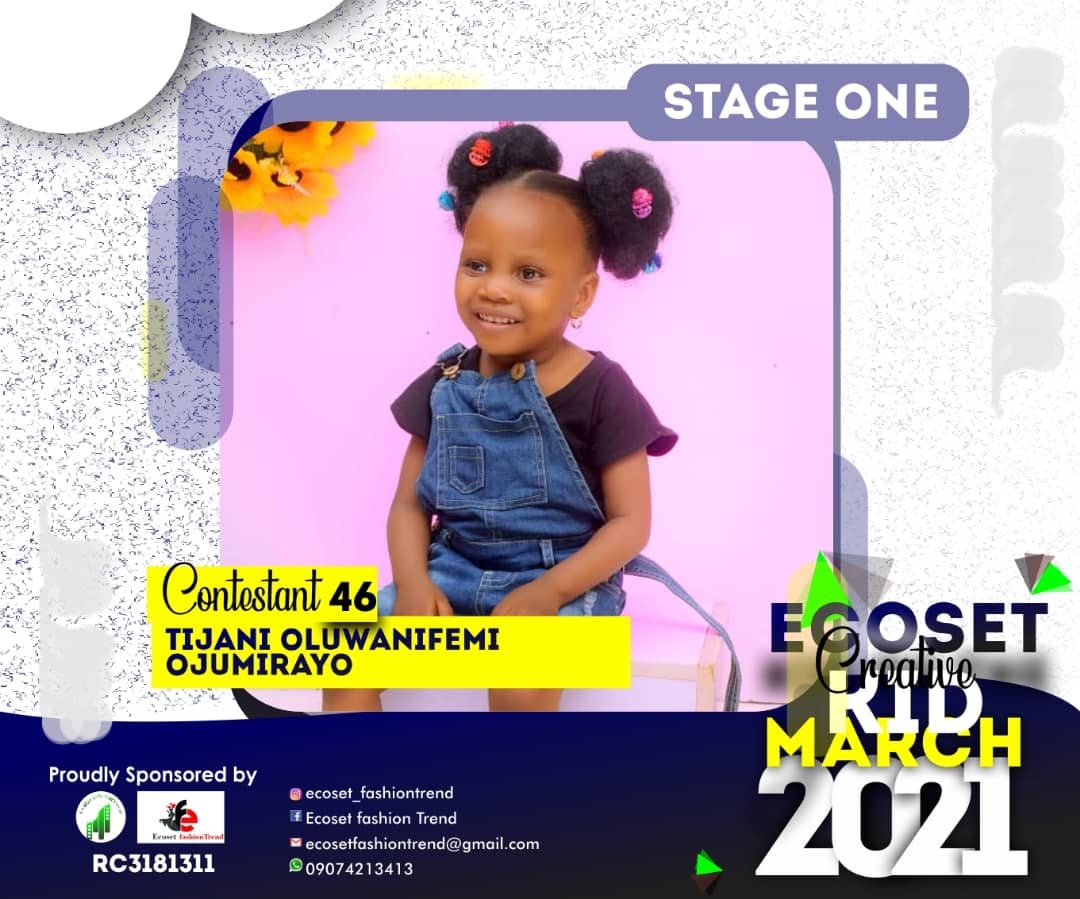 Vote TIJANI OLUWANIFEMI	OLUWANIFEMI OJUMIRAYO in CREATIVE KIDS OF MARCH PHOTO CONTEST Voting Contest @ Fetem.com.ng