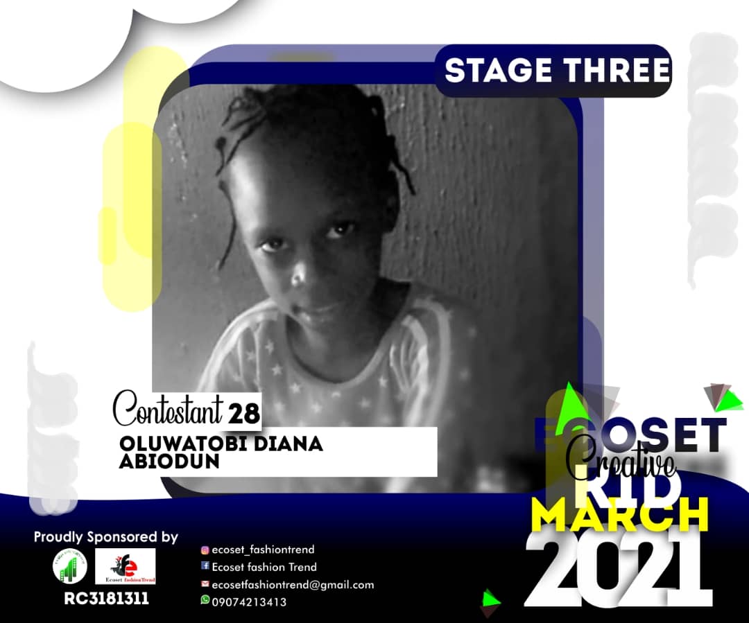 Vote OLUWATOBI	DIANA ABIODUN in CREATIVE KIDS OF MARCH PHOTO CONTEST Voting Contest @ Fetem.com.ng