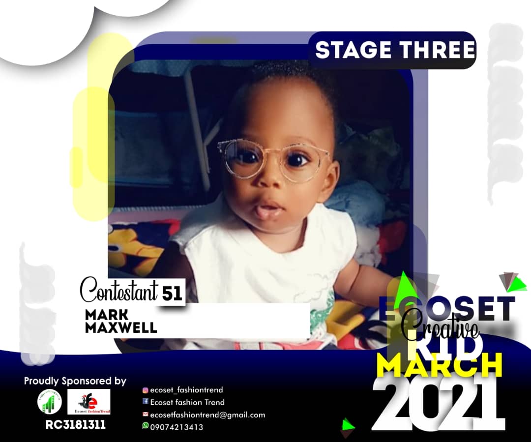 Vote MARK MAXWELL in CREATIVE KIDS OF MARCH PHOTO CONTEST Voting Contest @ Fetem.com.ng