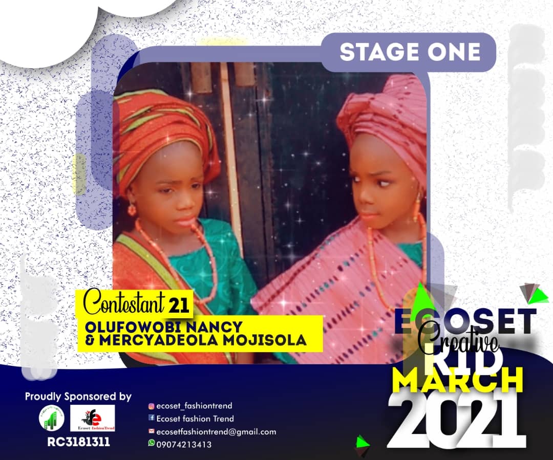 Vote OLUFOWOBI	NANCY AND MERCY ADEOLA MOJISOLA in CREATIVE KIDS OF MARCH PHOTO CONTEST Voting Contest @ Fetem.com.ng