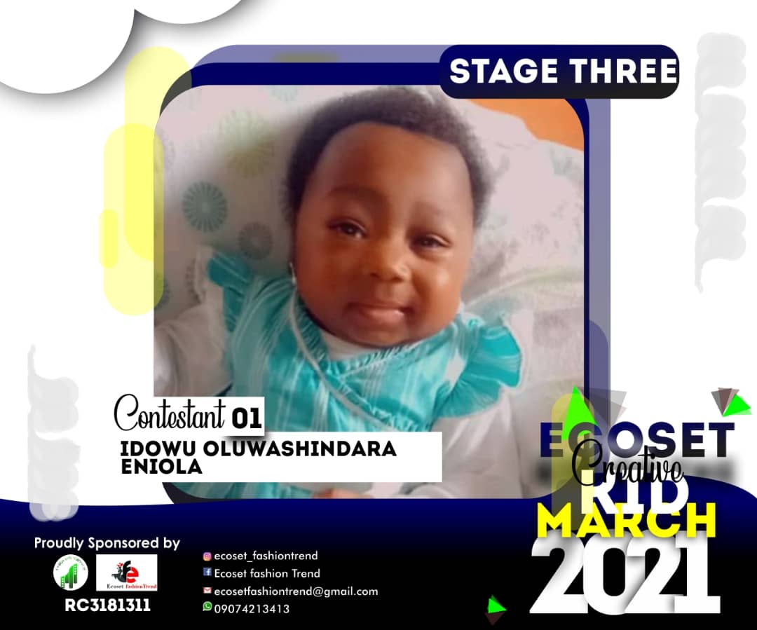 Vote IDOWU	OLUWASHINDARA ENIOLA in CREATIVE KIDS OF MARCH PHOTO CONTEST Voting Contest @ Fetem.com.ng