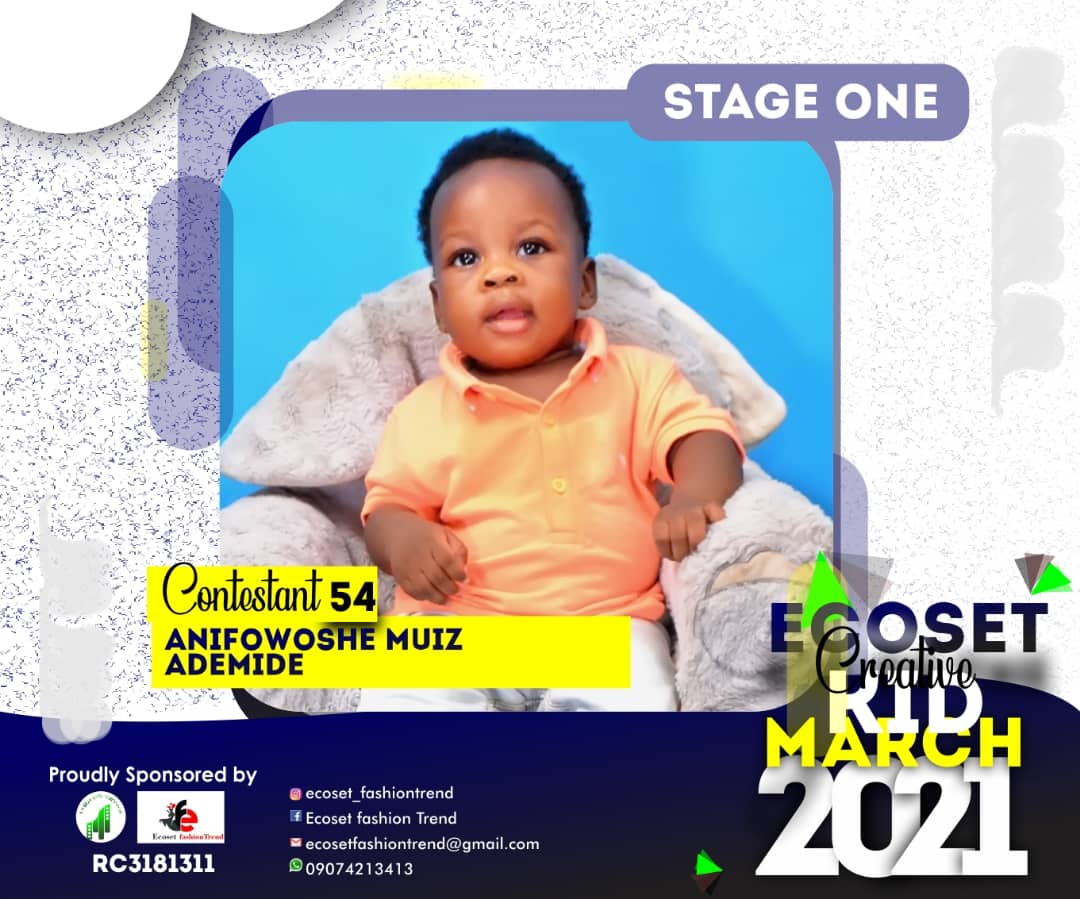 Vote ANIFOWOSHE	MUIZ ADEMIDE in CREATIVE KIDS OF MARCH PHOTO CONTEST Voting Contest @ Fetem.com.ng