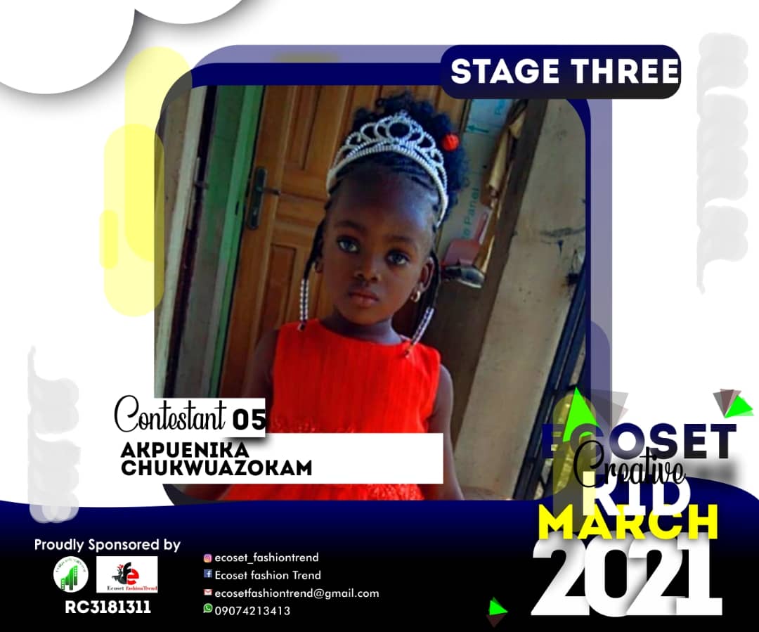 Vote AKPUENIKA	CHUKWUAZOKAM FINA in CREATIVE KIDS OF MARCH PHOTO CONTEST Voting Contest @ Fetem.com.ng