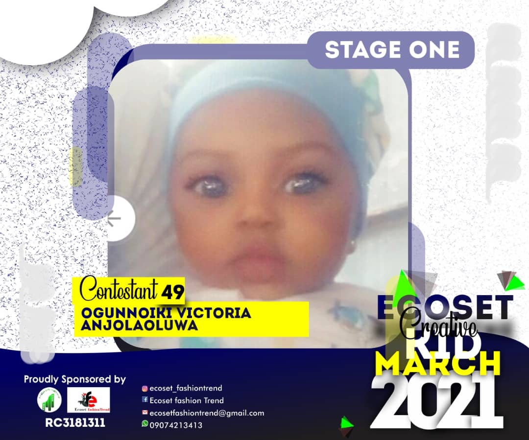 Vote OGUNNOIKI	VICTORIA ANJOLAOLUWA in CREATIVE KIDS OF MARCH PHOTO CONTEST Voting Contest @ Fetem.com.ng