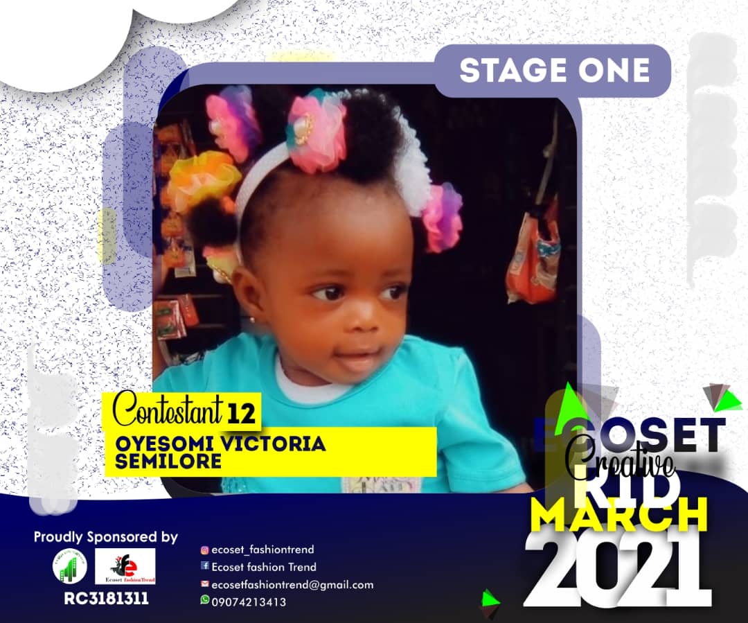 Vote OYESOMI	VICTORIA SEMILORE in CREATIVE KIDS OF MARCH PHOTO CONTEST Voting Contest @ Fetem.com.ng