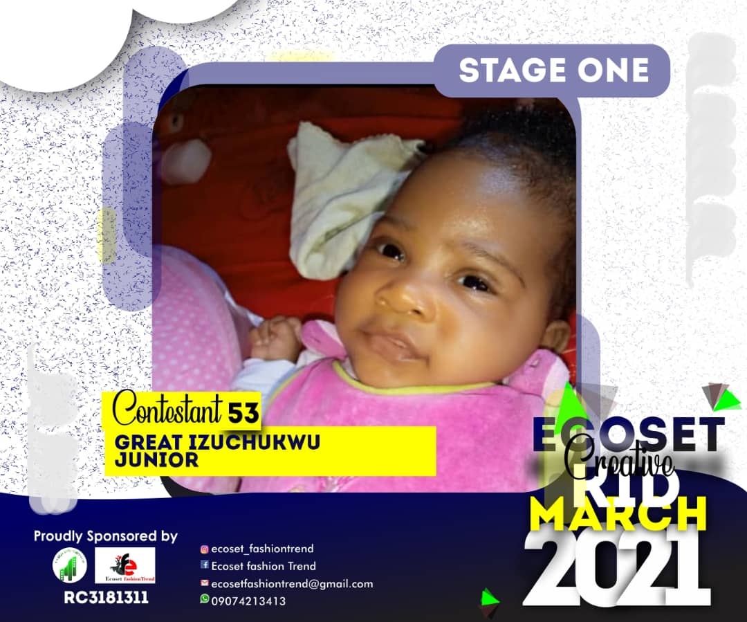 Vote REAT	IZUCHUKWU JUNIOR in CREATIVE KIDS OF MARCH PHOTO CONTEST Voting Contest @ Fetem.com.ng