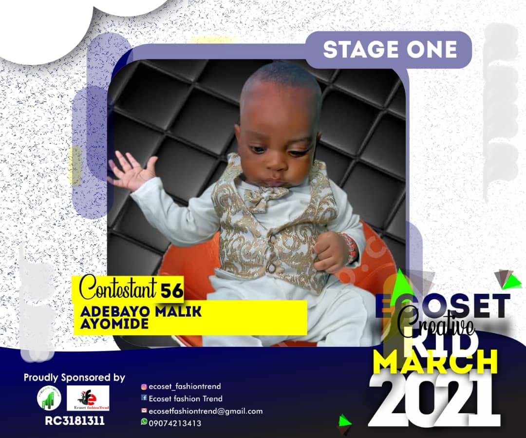 Vote ADEBAYO	MALIK AYOMIDE in CREATIVE KIDS OF MARCH PHOTO CONTEST Voting Contest @ Fetem.com.ng