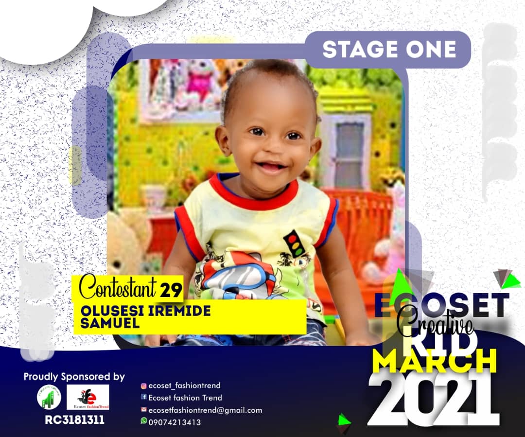 Vote OLUSESI	IREMIDE SAMUEL in CREATIVE KIDS OF MARCH PHOTO CONTEST Voting Contest @ Fetem.com.ng