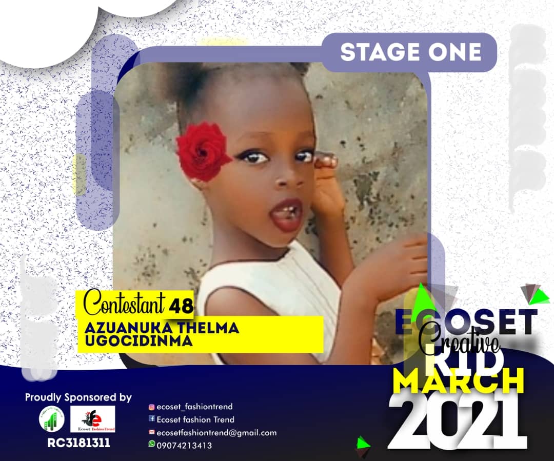 Vote AZUANUKA	THELMA UGOCIDINMA in CREATIVE KIDS OF MARCH PHOTO CONTEST Voting Contest @ Fetem.com.ng