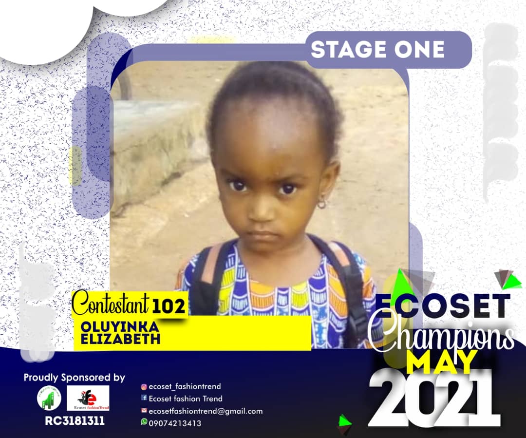 Vote OLUYINKA ELIZABETH in CHAMPIONS KID OF MAY PHOTO CONTEST Voting Contest @ Fetem.com.ng