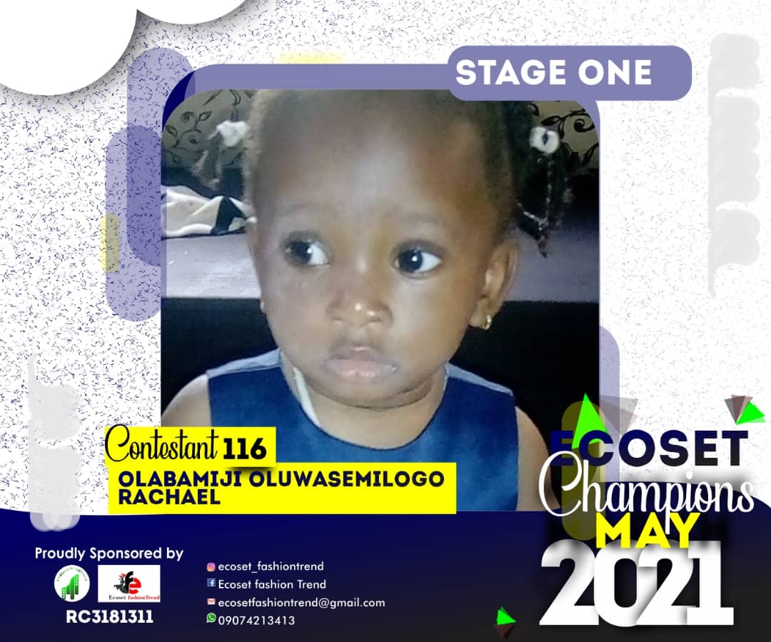 Vote OLABAMIJI OLUWASEMILOGO	RACHAEL in CHAMPIONS KID OF MAY PHOTO CONTEST Voting Contest @ Fetem.com.ng