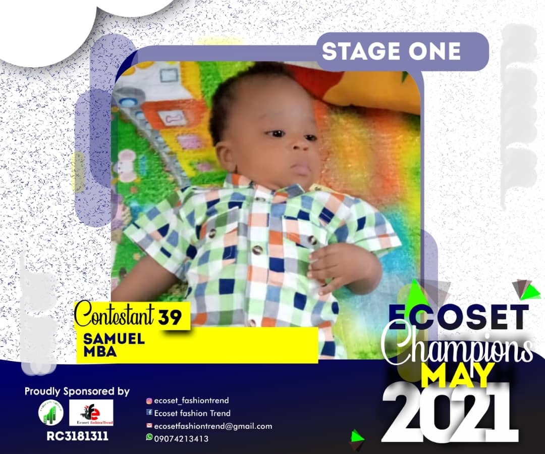 Vote SAMUEL MBA in CHAMPIONS KID OF MAY PHOTO CONTEST Voting Contest @ Fetem.com.ng