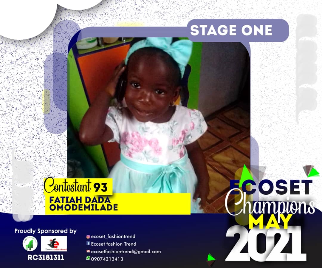 Vote FATIAH	DADA OMODEMILADE in CHAMPIONS KID OF MAY PHOTO CONTEST Voting Contest @ Fetem.com.ng