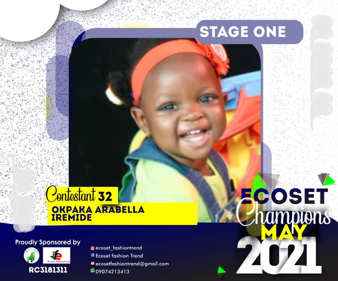 Vote OKPAKA	ARABELLA IREMIDE in CHAMPIONS KID OF MAY PHOTO CONTEST Voting Contest @ Fetem.com.ng